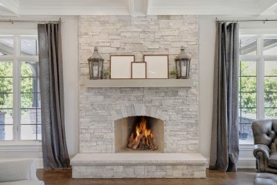 Stone Fireplace Installation
